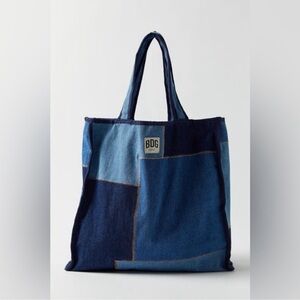 BDG Urban Outfitters Bags | Patchwork Denim Tote Bag In Indigo NWOT